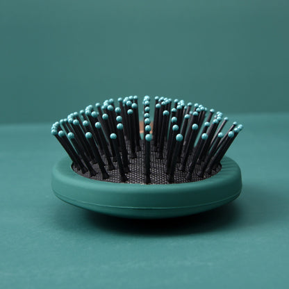 Dark Green Massage Comb for Straight and Curly Hair