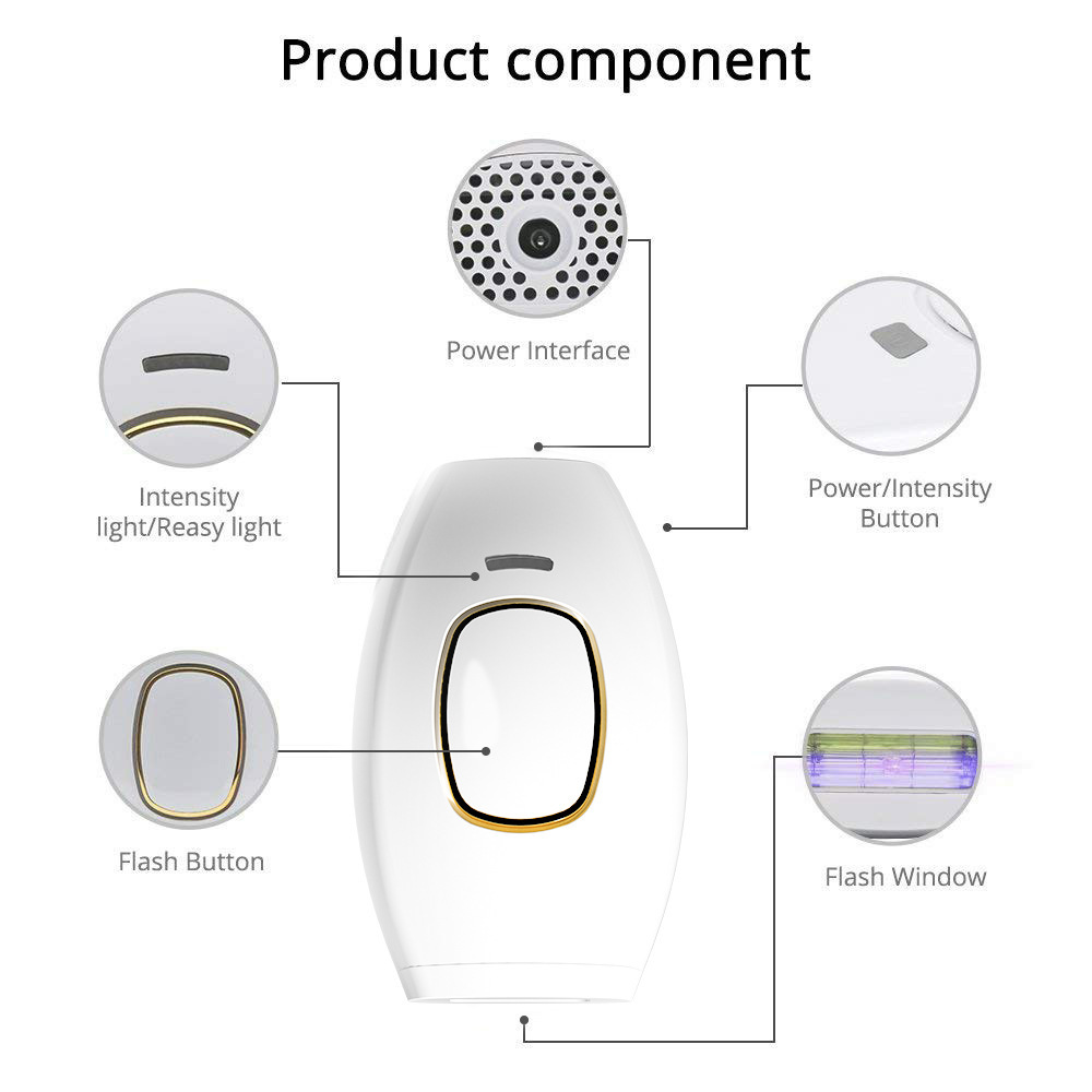 Mini IPL Hair Removal Device for Home Use