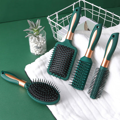 Dark Green Massage Comb for Straight and Curly Hair